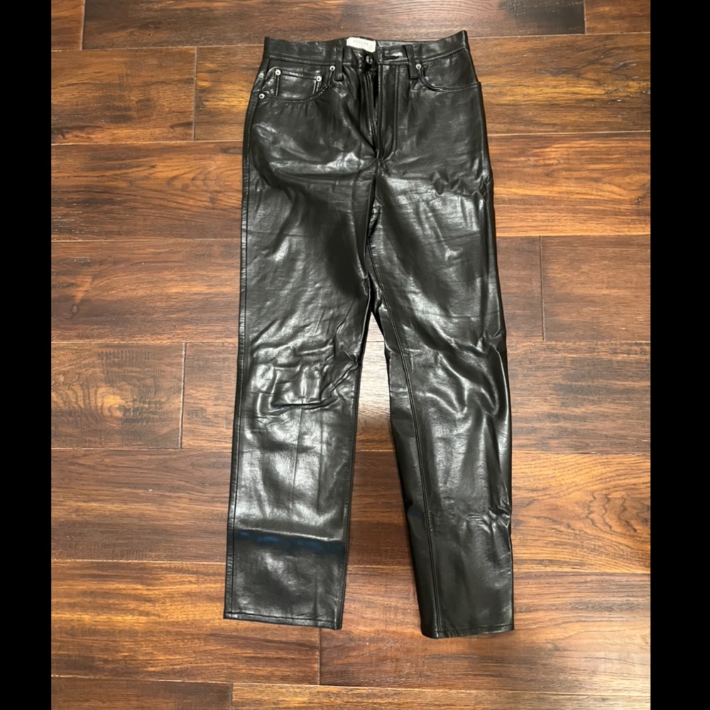 Agolde Recycled leather fitted 90’s